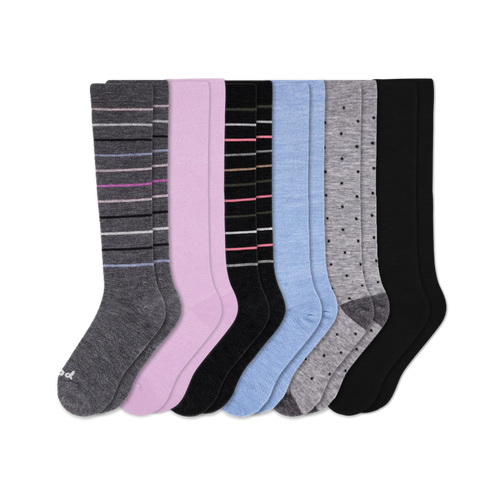 6 Pack - Women's Compression Socks
