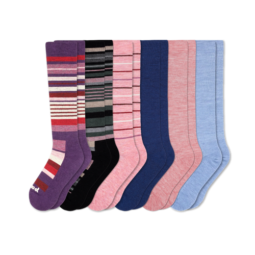 6 Pack - Women's Compression Socks