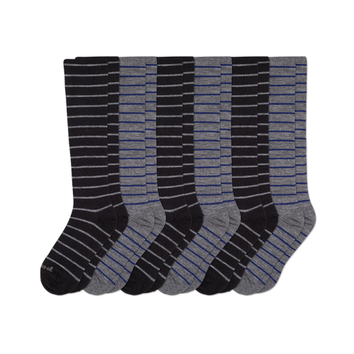 6 Pack - Men's Compression Socks
