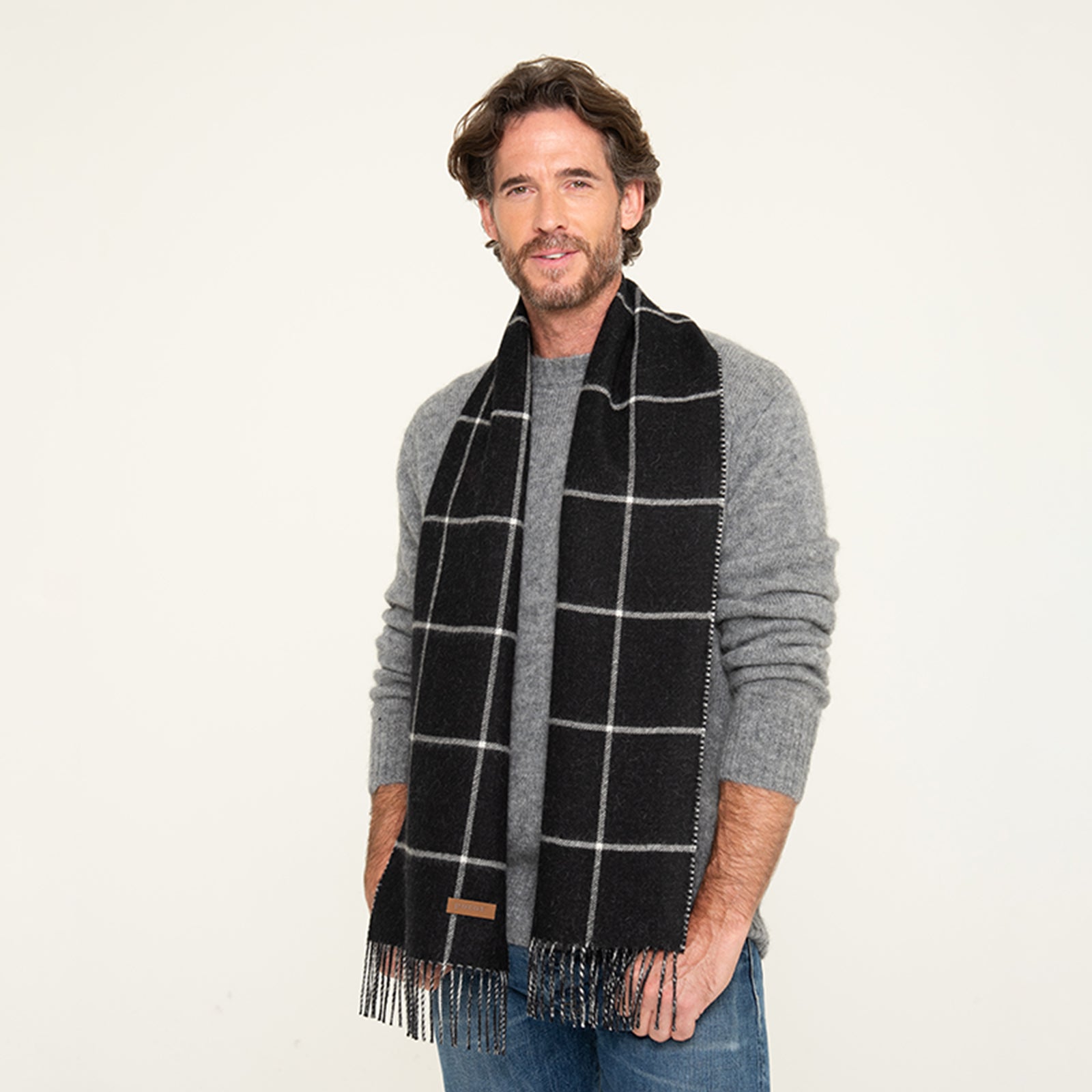 Pacas™ Inc. Men's Window Pane Scarf