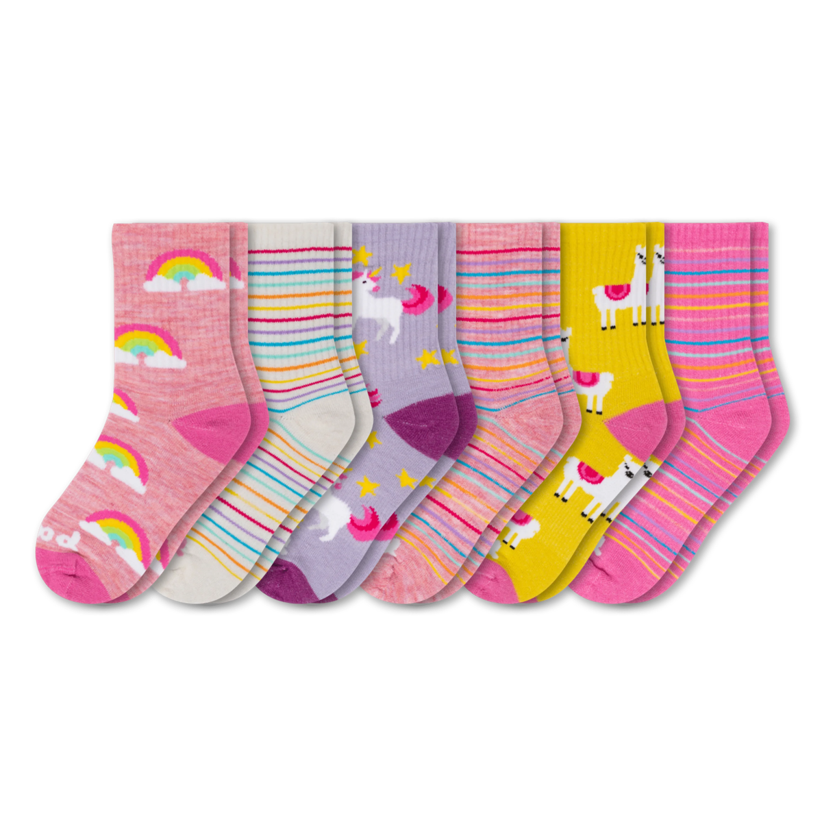 6 Pack - Kids' Crew Pacas Socks