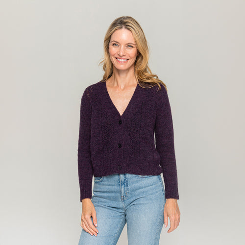 Women's Pointelle Cardigan
