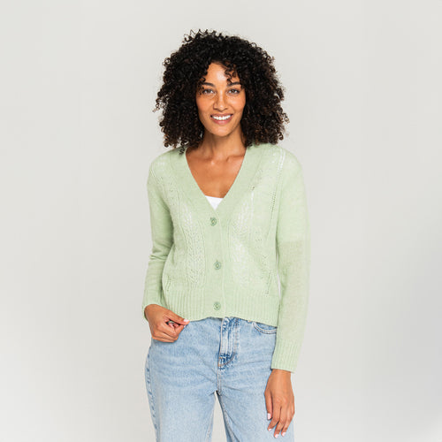 Women's Pointelle Cardigan