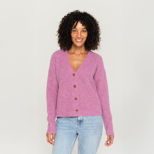 Women's Ribbed Cardigan Sweater