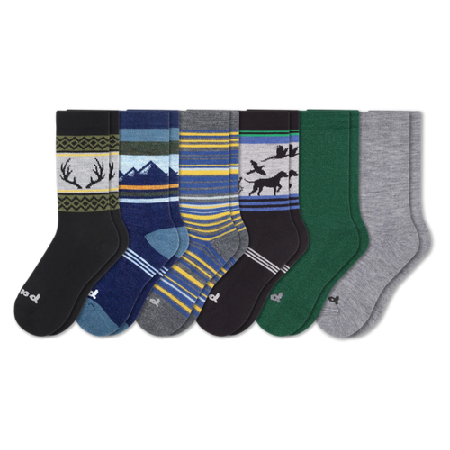 6 Pack - Men's Crew Pacas Socks