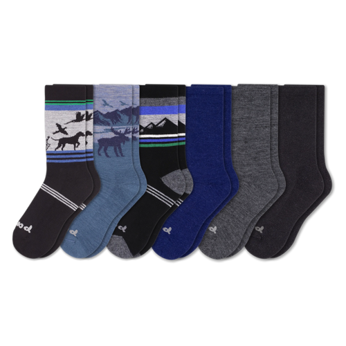 6 Pack - Men's Crew Pacas Socks