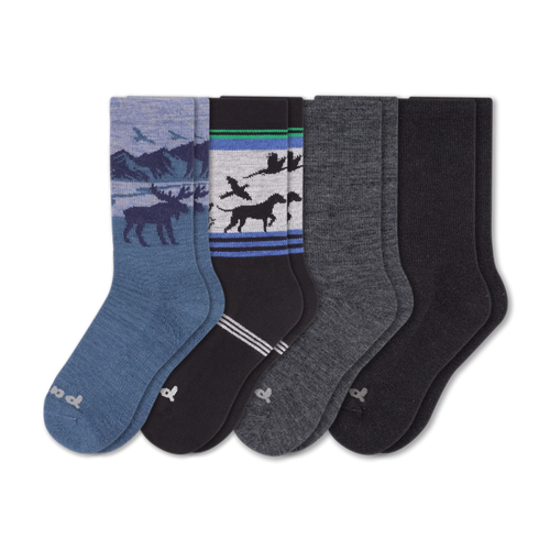 4 Pack - Men's Crew Pacas Socks