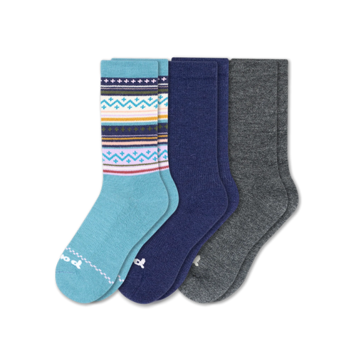 3 Pack - Women's Crew Pacas Socks