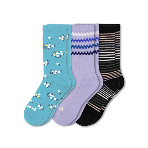 3 Pack - Women's Crew Pacas Socks