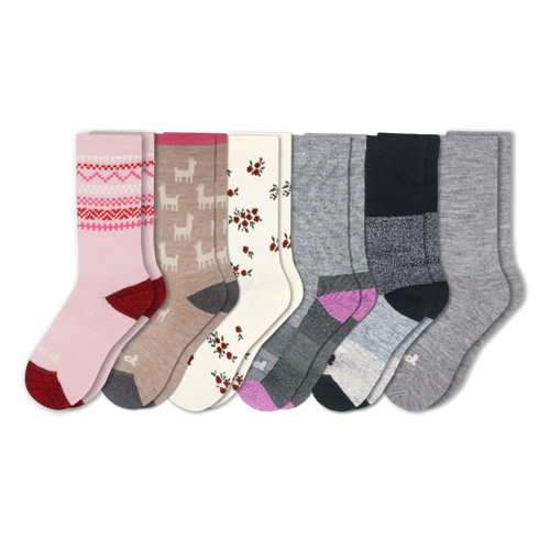 6 Pack - Women's Crew Pacas Socks