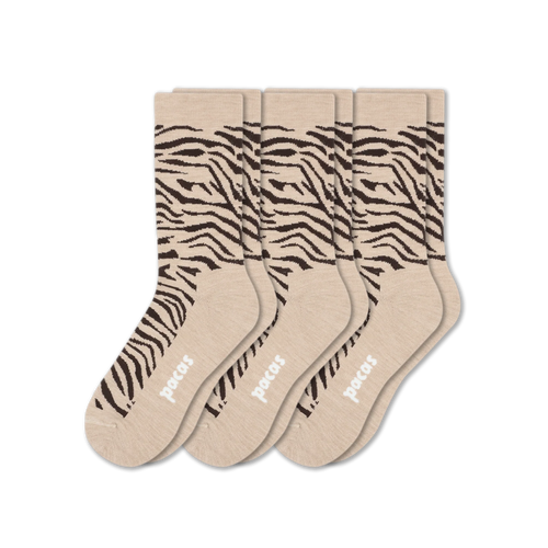 3 Pack - Women's Light-Weight Crew Pacas Socks