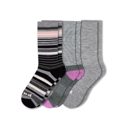 3 Pack - Women's Crew Pacas Socks