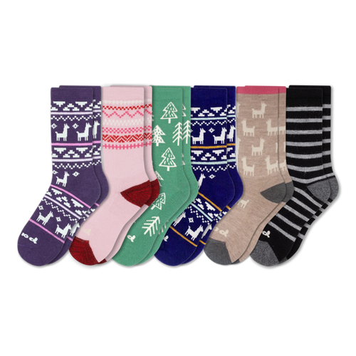 6 Pack - Women's Crew Pacas Socks