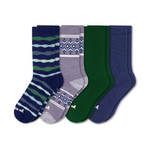 4 Pack - Women's Crew Pacas Socks