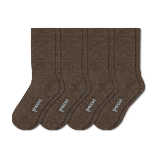 4 Pack - Men's Light-Weight Crew Pacas Socks