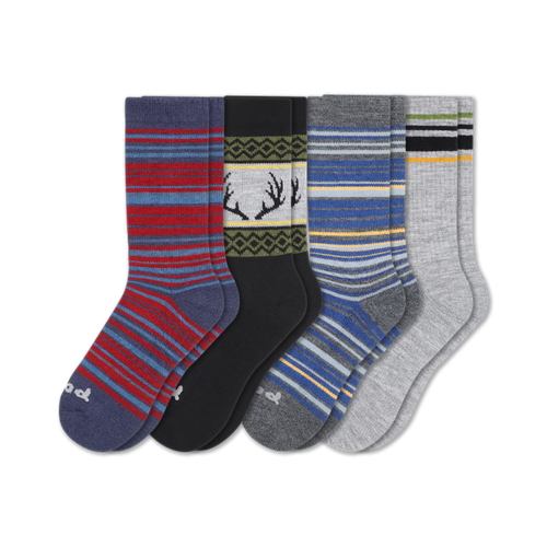 4 Pack - Men's Crew Pacas Socks