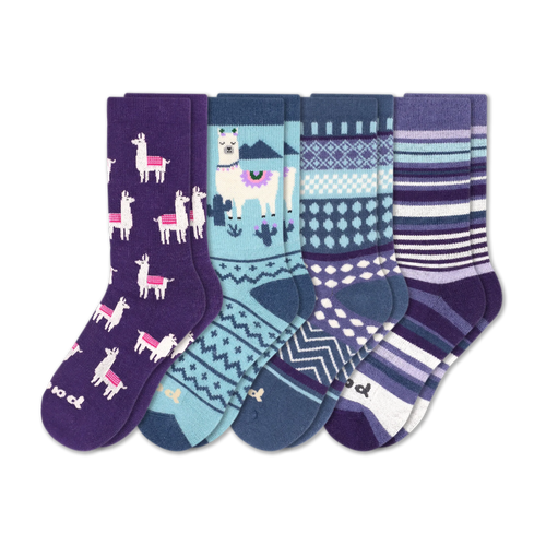 4 Pack - Women's Crew Pacas Socks