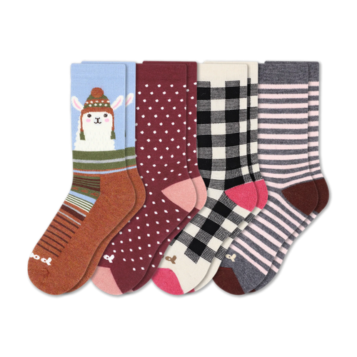 4 Pack - Women's Crew Pacas Socks