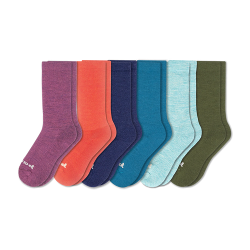 6 Pack - Women's Crew Pacas Socks