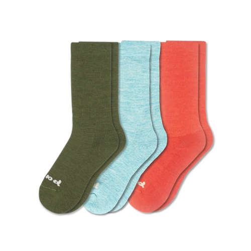 3 Pack - Women's Crew Pacas Socks