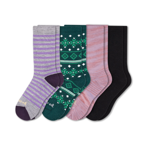 4 Pack - Women's Crew Pacas Socks