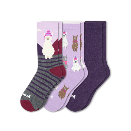 3 Pack - Women's Crew Pacas Socks