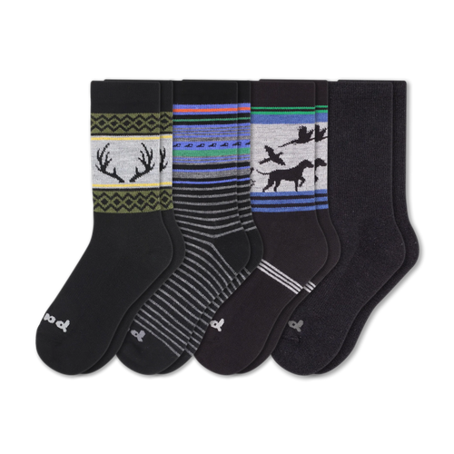 4 Pack - Men's Crew Pacas Socks