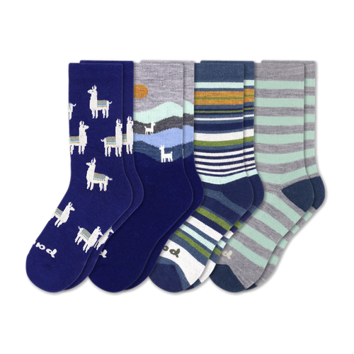 4 Pack - Women's Crew Pacas Socks