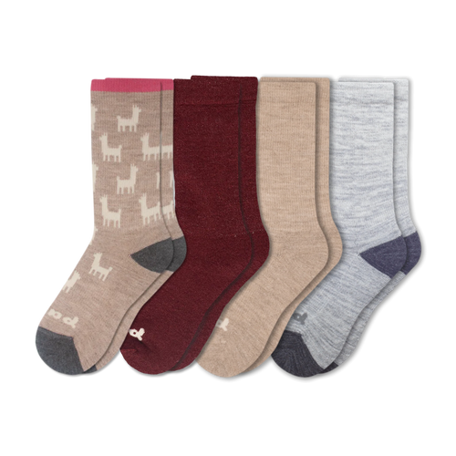 4 Pack - Women's Crew Pacas Socks