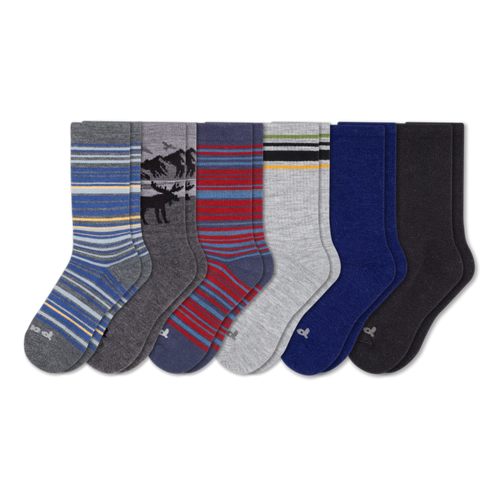 6 Pack - Men's Crew Pacas Socks
