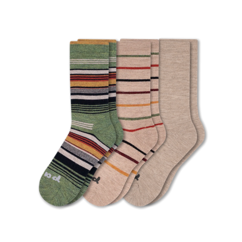 3 Pack - Men's Crew Pacas Socks