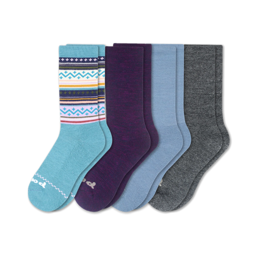 4 Pack - Women's Crew Pacas Socks