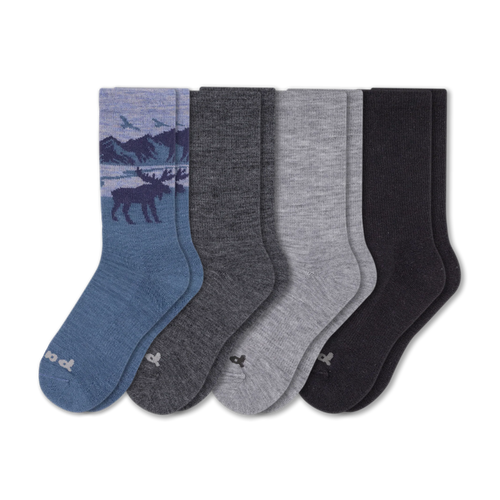 4 Pack - Men's Crew Pacas Socks