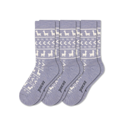 3 Pack - Women's Light-Weight Crew Pacas Socks