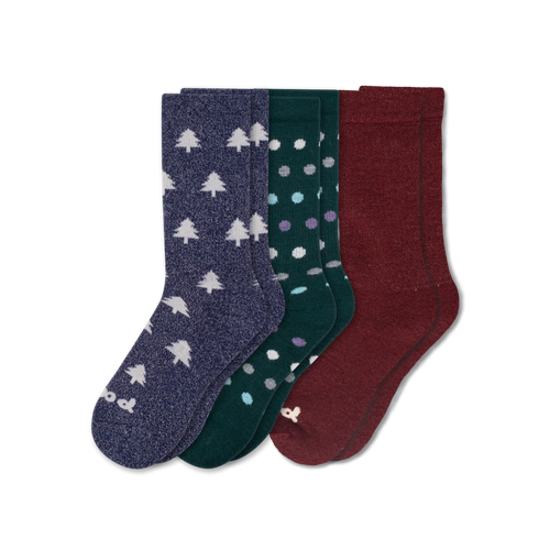 3 Pack - Women's Crew Pacas Socks