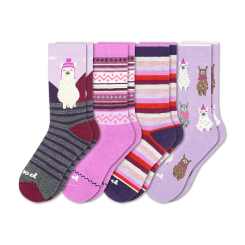 4 Pack - Women's Crew Pacas Socks