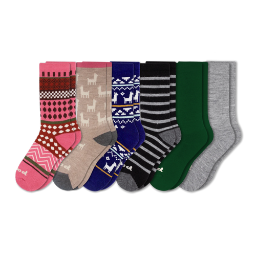 6 Pack - Women's Crew Pacas Socks