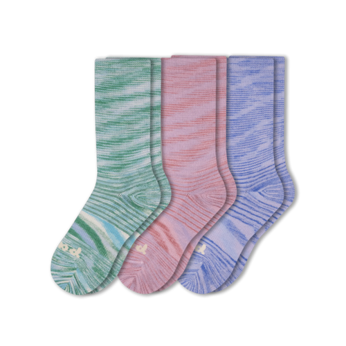 3 Pack - Women's Crew Pacas Socks