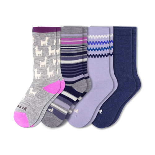 4 Pack - Women's Crew Pacas Socks