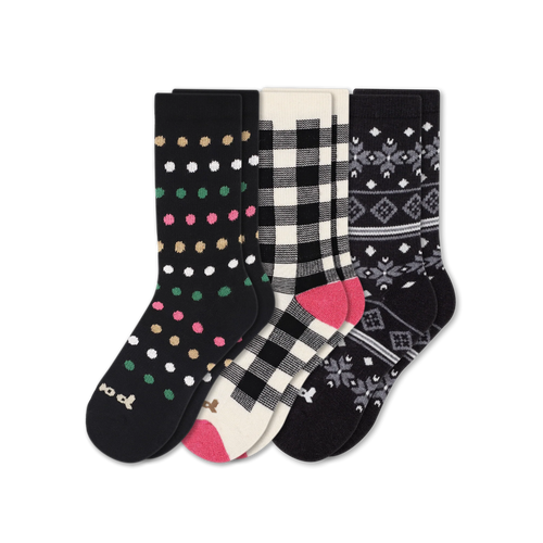 3 Pack - Women's Crew Pacas Socks