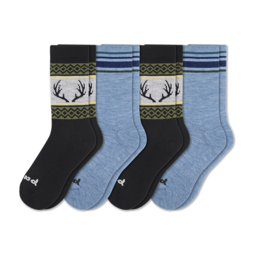4 Pack - Men's Crew Pacas Socks