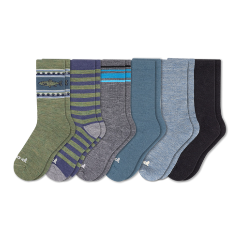 6 Pack - Men's Crew Pacas Socks