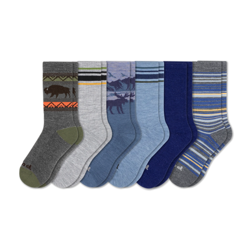 6 Pack - Men's Crew Pacas Socks