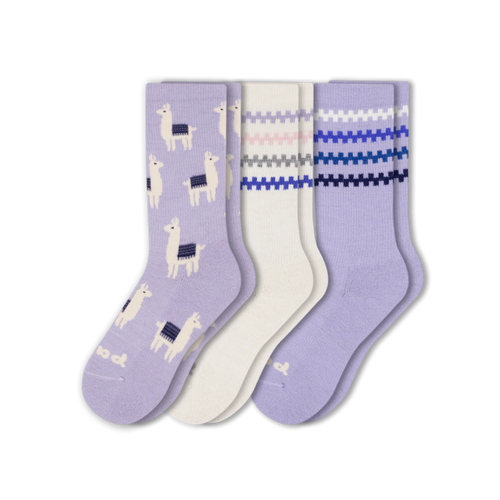 3 Pack - Women's Crew Pacas Socks