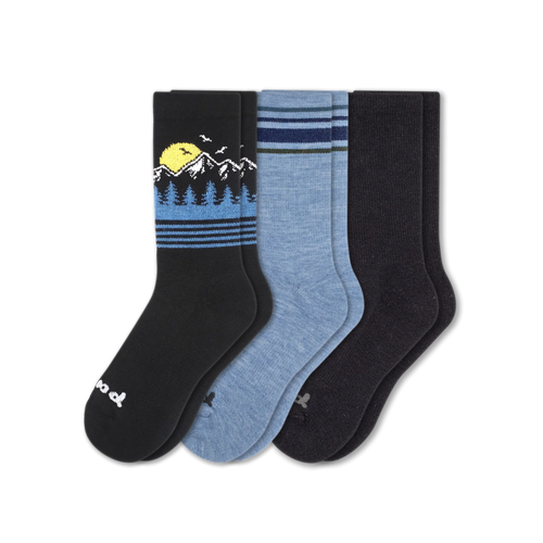3 Pack - Men's Crew Pacas Socks