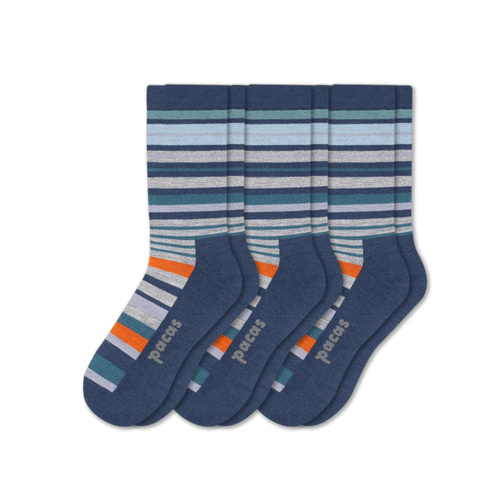 3 Pack - Men's Light-Weight Crew Pacas Socks