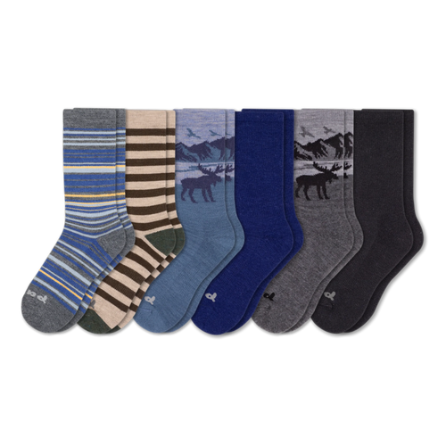 6 Pack - Men's Crew Pacas Socks