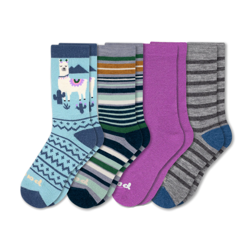4 Pack - Women's Crew Pacas Socks