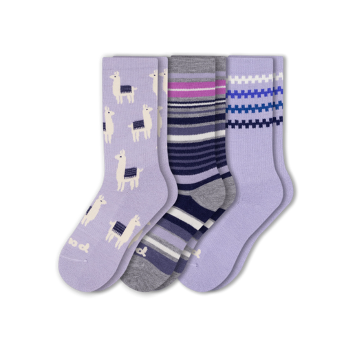 3 Pack - Women's Crew Pacas Socks