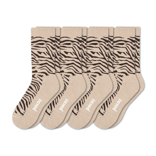 4 Pack - Women's Light-Weight Crew Pacas Socks